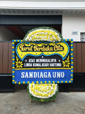 Papan Bunga Duka di Kaliabang Tengah
